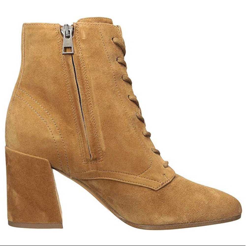 NWT Vince Halle Bootie Flare Heel Lace Zipper - Picture 2 of 7